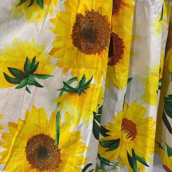 Happy Rose, NWT, girl's size 8, sunflower print sleeveless dress, 100% cotton - Picture 6 of 9